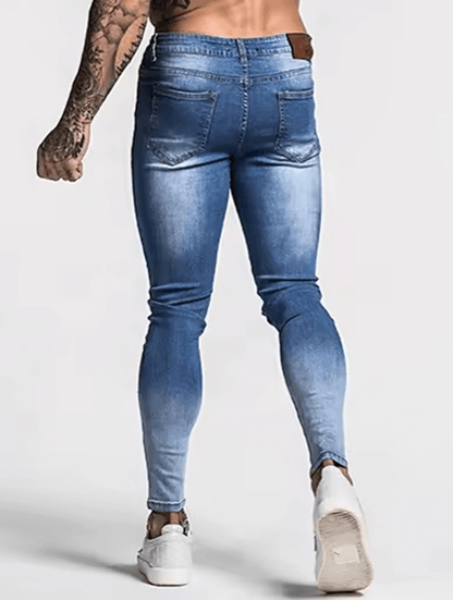 The Milano Pants - Ripped Dunkelblau