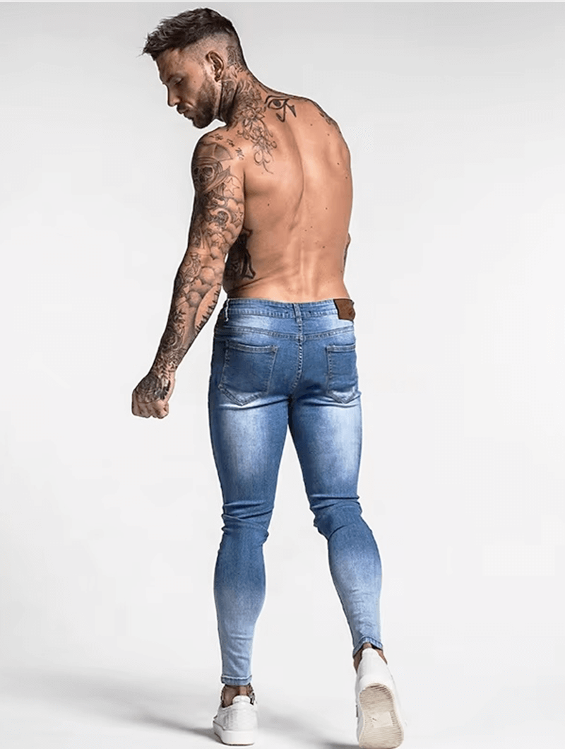 The Milano Pants - Ripped Dunkelblau